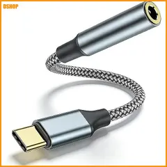中古 送料無料★USB Type-C 3.5mm イヤホン変換アダプター DAC搭載 Hi-Fi音質 USB-C AUX変換ケ 即納