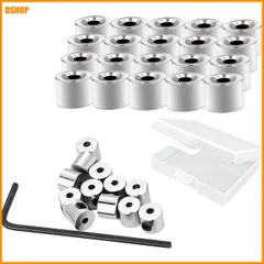 【送料無料】送料無料★ピンバッジのピンバッチ 留め具 金具 ネジ式キャッチ 銀色 6×5mm 20個セット(箱入り)