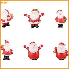送料無料★クリスマス ミニチュア 置物 6個セット サンタクロース ミニ クリスマスオーナメント 可愛い 樹脂 クリスマ アウトレット