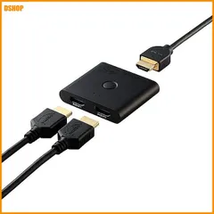 【激安】送料無料★エレコム HDMI切替器 4K 60Hz 2入力1出力 双方向 薄型(12mm) PS5・4 / Ninten