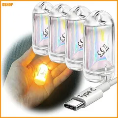 送料無料★DOKEEP 超ミニ LEDライト 4個セット 超軽量 11g USB-C充電式 EDC 高輝度 ミニ 懐中電 セール