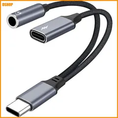 中古 送料無料★イヤホンジャック 変換 タイプc [内蔵 ハイレゾ] 3.5mm 変換 タイプc usb dac 音楽再生 通 即納