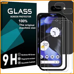 【即納】送料無料★Google Pixel 9A 5G ガラスフイルム 指紋ロック解除対応 ガイド枠付き 【2+2 枚セット-A