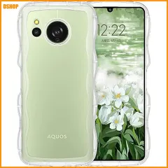 送料無料★VENINGO AQUOS sense8 ケース SH-54D SHG11 カバー クリア ウェーブ おしゃれ 送料無料