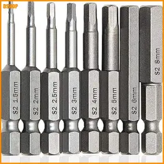 送料無料★サムコス 六角レンチビット 精密ドライバー 六角? 6.35mm 磁気吸着 1.5mmー8mm ドリル 50m｜在庫あり