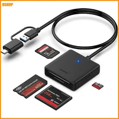 【送料無料】送料無料★BENFEI USB 3.0/USB-C 4-in-1カードリーダー SD/TF(Micro SD)/MS/C