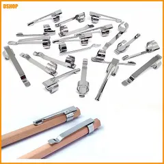 送料無料★Adhere 鉛筆クリップ スライド式 鉛筆 ホルダー シルバーメタル クリップ スライド式 ポケットクリップ 新着