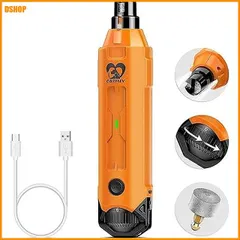 送料無料★Casfuy 犬爪切り電動 6スピード - 最新の強化されたペット用ネイルグラインダー 充電式電動犬用ネイルト 送料無料