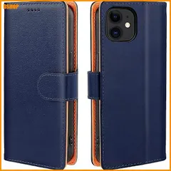 送料無料★JDDLang iPhone 11 ケース手帳型 11手帳 スマホケース 手帳型 6.1インチ対応（ブルー）｜在庫あり