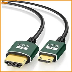 送料無料★Thsucords 細柔らかい & 薄型 ミニ HDMI to HDMI ケーブル 1M(2)｜在庫あり