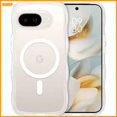 送料無料★GUAGUA Google Pixel 9A ケース Magsafe対応 クリア ウェーブ ピクセル 9a ソ｜在庫あり