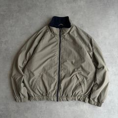 90s〜00s croft & barrow クロフト＆バロウ シェルドジャケット ナイロンジャケット フリースライニング カーキベージュ ブルゾン L