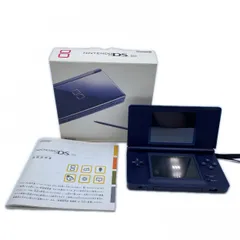 7G051Nintendo ニンテンドー DSLite  本体 USG-001 ゲームハード  ネイビー 中古【動⚪︎】