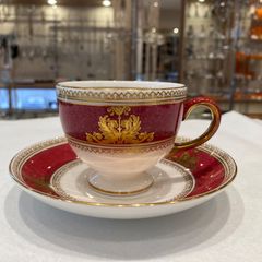 ウェッジウッド コロンビアパウダールビー カップ&ソーサー 新C8-0912