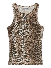 GANNI ORGANIC COTTON TANK TOP 送料無料