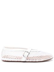 ALAÏA LEATHER NET BALLET FLATS 送料無料