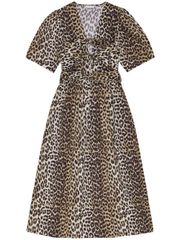 GANNI ORGANIC COTTON MIDI DRESS 送料無料