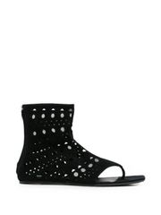 ALAÏA NEO VIENNE HIGH FLAT SANDALS 送料無料