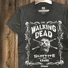 ムービー Tシャツ WALKING DEAD ウォーキングデッド ゾンビ サバイバル ホラー 海外 ドラマ 映画 黒 S(日本サイズでM相当)サイズ 古着 ビンテージ used vintage p10