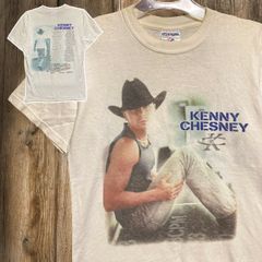 アーティスト Tシャツ ケニー チェズニー Kenny Chesney ウエスタン カントリー ポップ スター ツアー 音楽 洋楽 白 S(日本サイズでM相当)サイズ 古着 ビンテージ used vintage p10