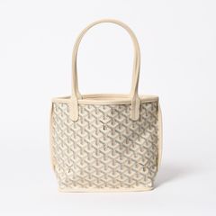 新品同様品 GOYARD ゴヤール トートバッグ Anjou Mini アンジュ ミニ アイボリー サンド ブラック ブラウン リバーシブル 中古 4a007152