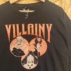 ディズニー DISNEY ヴィランズ キャラクタープリント 半袖 Tシャツ XL ブラック 黒 メキシコ製 M&O Gold オフィシャル アニメT 古着