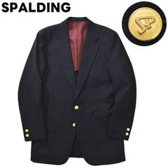 スポルディング SPALDING メタルボタン 金ボタン シングル ブレザー ネイビー
