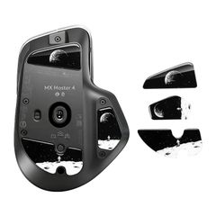新品 IMMOENUC マウスソール は Logicool MX MASTER 4 に適合しますマウスフィート マウスのガラスフットパッド 2.5D円形デザイン 薄型 耐久性 低摩擦 ゲーミングマウスアクセサリー 地球パターン 1