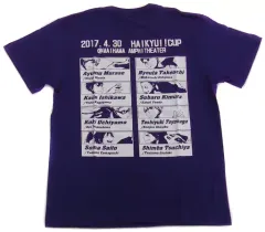 【中古】Tシャツ(キャラクター) 白鳥沢学園 Tシャツ パープル 男性用Sサイズ(女性用フリーサイズ) 「ハイキュー!! 烏野高校VS白鳥沢学園高校 スペシャルイベント 史上空前! 目指せ!頂の5番勝負! ハイキュー!! 杯」