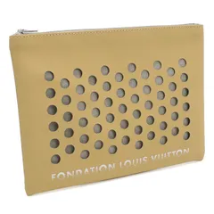 新品 フォンダシオン ルイヴィトン FONDATION LOUIS VUITTON  クラッチバッグ ブランド ポーチ2000000023540CAMEL ベージュ系