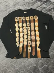 キャピタル 20 カーテン コンサート チョン プリント Tシャツ ブラック