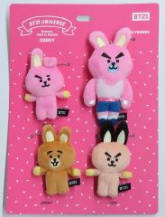 [중고]키링 COOKY(종국) 5주년 패밀리 마스코트 세트 [BT21]