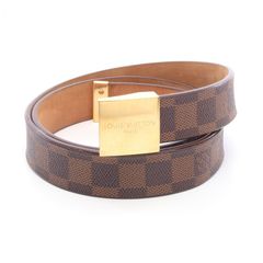 ルイ・ヴィトン LOUIS VUITTON ベルト サンチュール キャレ ダミエエベヌ M6802 その他 エべヌ メンズ Used B