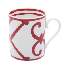 エルメス HERMES 食器 ガダルキヴィール No2 マグカップ P011032P ホワイト/レッド その他 マグ 〈ガダルキヴィール〉 No2 レディース 未使用