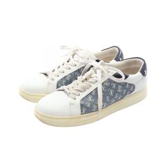ジミーチュウ JIMMY CHOO スニーカー ROME JCロゴ ブルー レザー デニム ROME スニーカー メンズ Used B