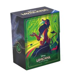 Ravensburger ディズニー ロルカナ TCGデッキボックス 傷跡 – ドミニク・メイヤーの復讐のライオン | スリーブカード80枚を安全に収納 | TCGプレーヤー用の丈夫でポータブルなオーガナイザー | 対象年齢8歳以上。