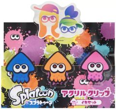 [중고] 클립 오징어 세트 아크릴 클립 (4 개 세트) [Splatoon (스플라툰)]