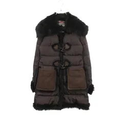 PRADA SPORT LINEA ROSSA プラダスポーツ リネアロッサ ムートン切替 ダッフルコート ダウンジャケット