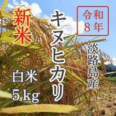 令和8年新米】兵庫県淡路島産キヌヒカリ5キロ(低農薬白米)農家直送