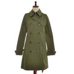 584032 TOMMY HILFIGER トミーヒルフィガー ◆トレンチコート ダブルブレスト サイズS レディース グリーン