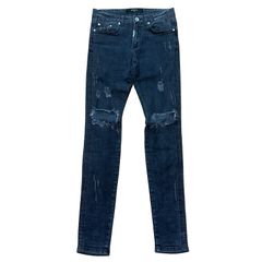 REPRESENT Black Skinny Denim ダメージ加工 サイズ28 メンズS リプレゼント ブラック スキニーデニム