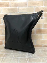 【中古】 CHROME HEARTS クロムハーツ フレアニー レザーショルダーバッグ フェイクバスターズ鑑定済 111457348