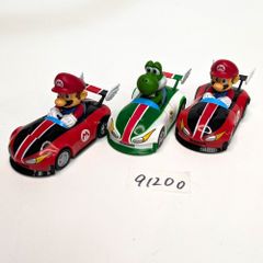 任天堂 マリオカートWii ワイルドウィング プルバックカー マリオ ヨッシー 3台セット Carrera ミニカー