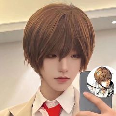 デスノート 夜神月 コスプレ ウィッグ セット済み - メルカリ
