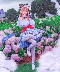 新品 CGCOS ウマ娘　アーモンドアイ　コスプレ衣装(ウィッグ・靴対応)