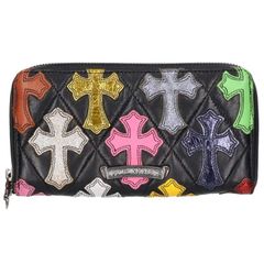 CHROME HEARTS マルチカラー クロスパッチ 長財布 - メルカリ