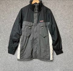 DIFENDER ディフェンダー リップストップ 切替 中綿 スキーウェア スノーボードジャケット マウンテンパーカー ブルゾン アウター グレー ブラック メンズ LLサイズ XL相当 ウインデックス取扱