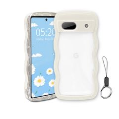 【人気商品】デザイン スマホケースウェーブ 手にフィット 滑り止め 韓国 ピクセル6A 可愛い グーグル 女性用 うねうね 女子向け 透明 TPU波状フレーム ケースカバー 6A 人気 6A 落下防止 ピクセル 耐衝撃 ウェーブ ストラップホール付き グーグル