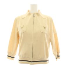 クレージュ courreges ジップアップ ジャケット アウター 9AR ベージュ ECDGP-34360 /YM14