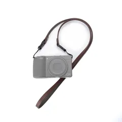 [DBZZ] 本革カメラストラップ, クイックリリース Ricoh GR3用 コーヒーブラウン